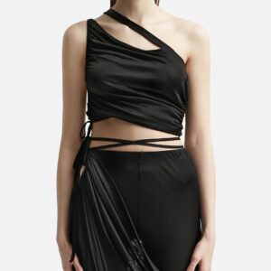 Mono Strap Gathered Tank Top