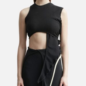 OTTO LOUNGE RIB DRAPE TOP