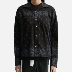 Overdyed Bandana Print Shirt