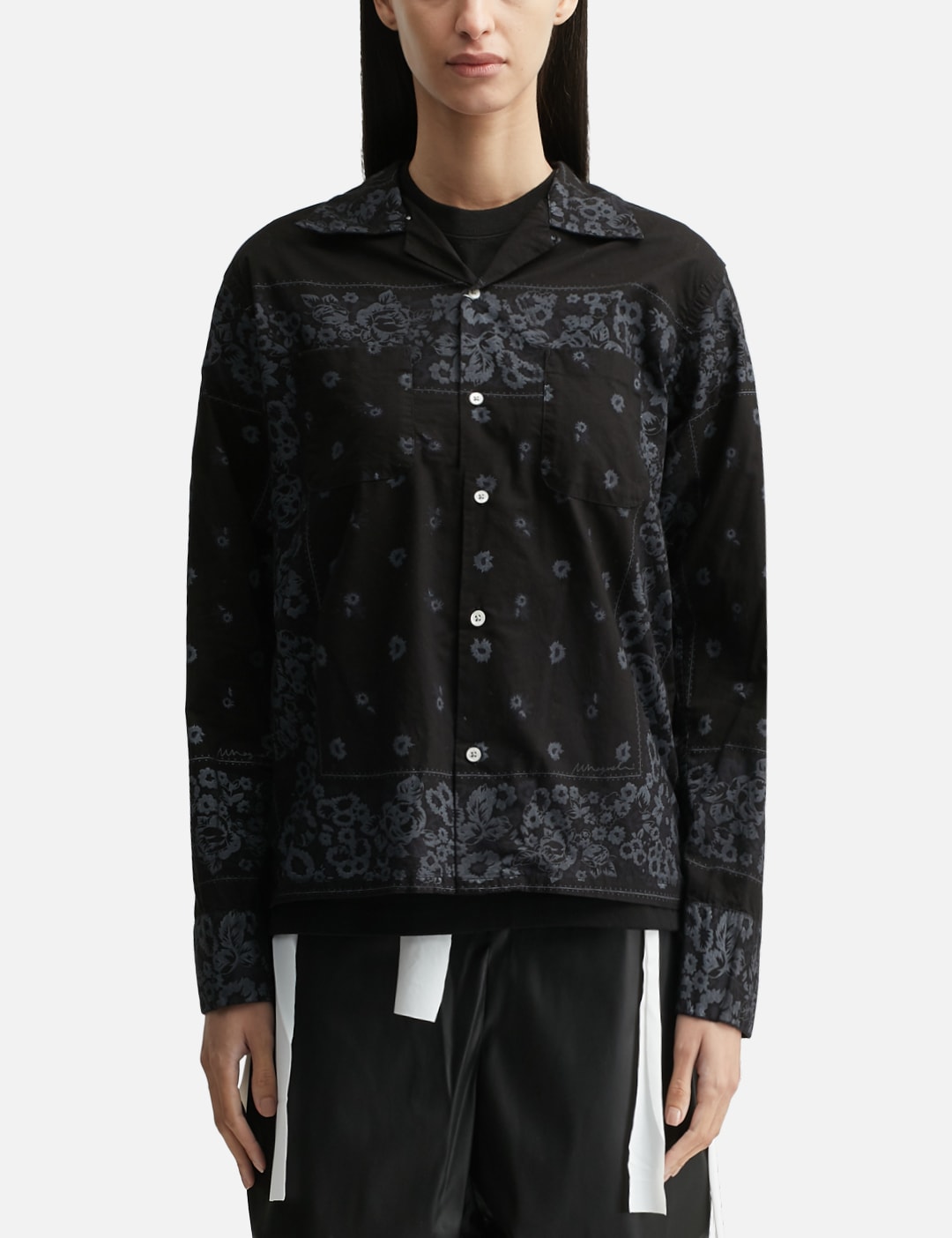 Overdyed Bandana Print Shirt