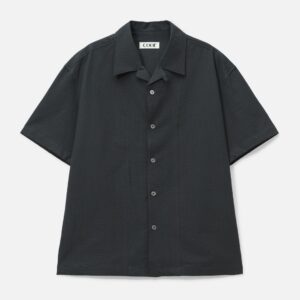 Panel Line Camp Collar Half Shirt