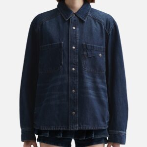 Pin-Tuck Denim Shirt