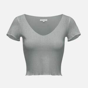 Pointelle Capsleeve Top