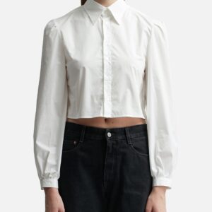 Poplin Destructured Cropped Shirt