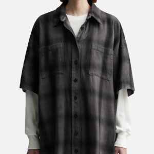 Pre-Styled Shadow Plaid Shirt