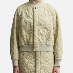 Quilted Nylon Bomber Jacket