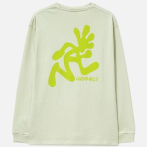 Running Man Long Sleeves T-Shirt Pigment Dyed