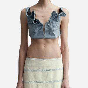 Scrunched Denim Bralette