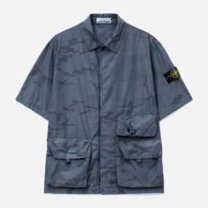 Short Sleeves Ripstop Camo Shirt