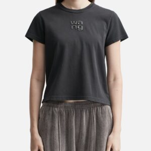 Shrunken T-Shirt with Hotfix Logo Shrunken T-Shirt with Hotfix Logo