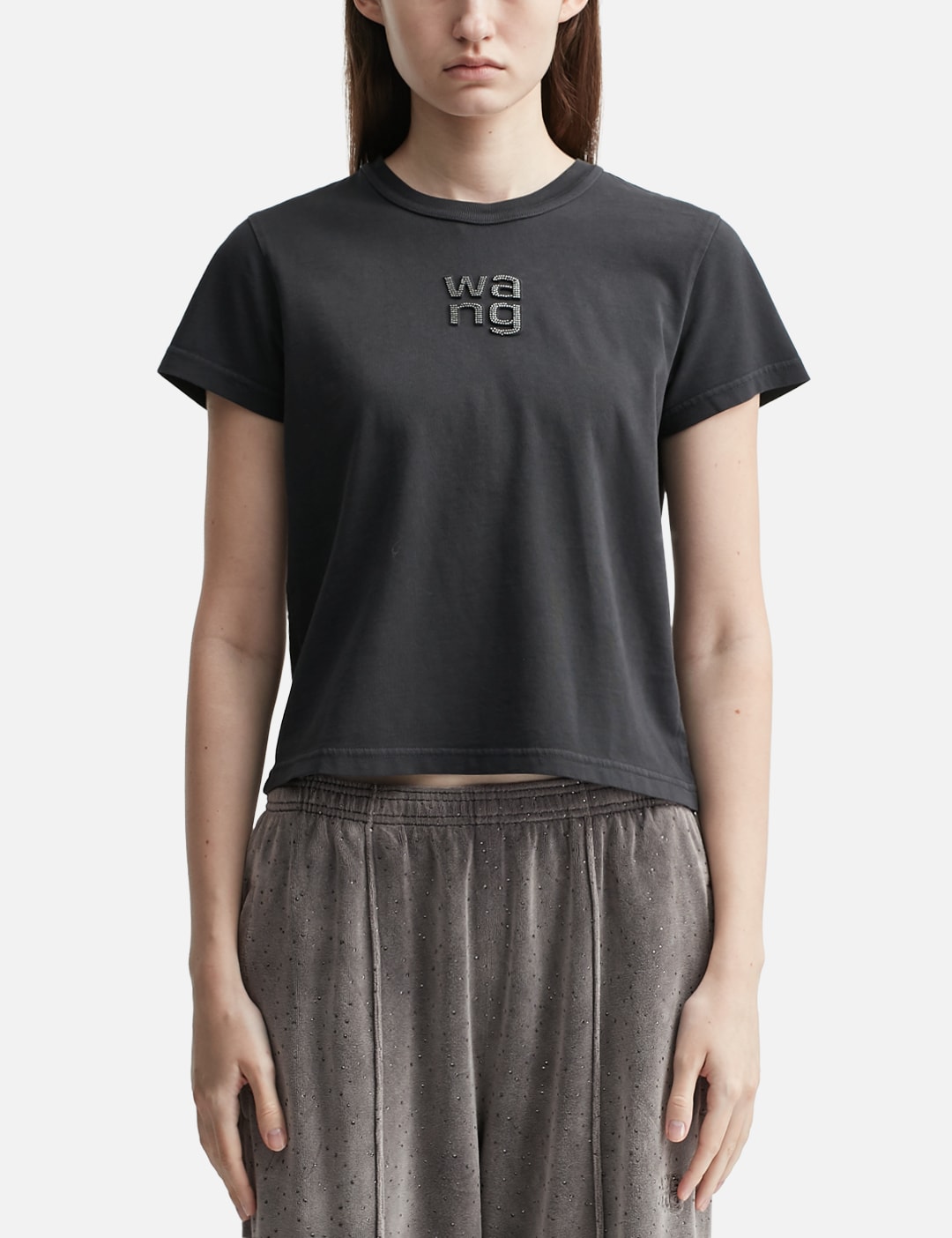 Shrunken T-Shirt with Hotfix Logo