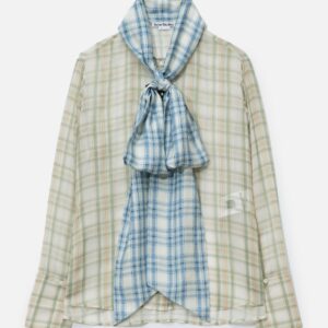 Silk Blouse With Scarf