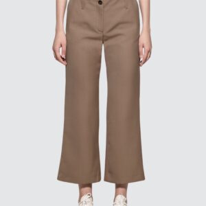 Slightly Flared Cropped Trousers