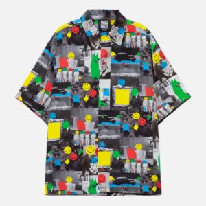 Smiley Collage Short Sleeve Woven