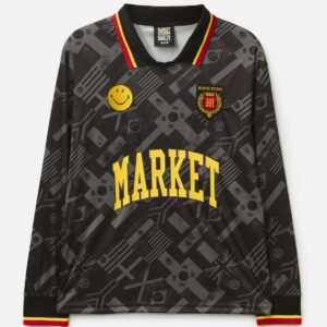 Smiley International Flags Long Sleeves Soccer Jersey