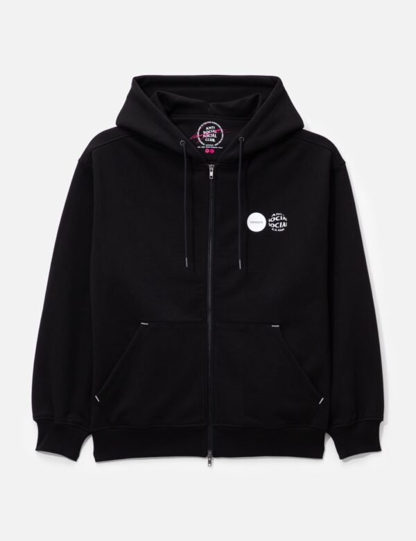 SONGZIO X ASSC Wave Logo Hood Zip-Up in Black