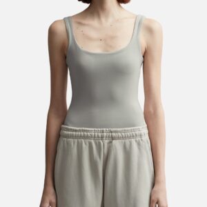 Square Neck Bodysuit (Cotton Spandex)