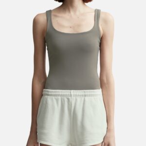 Square Neck Bodysuit (Cotton Spandex)