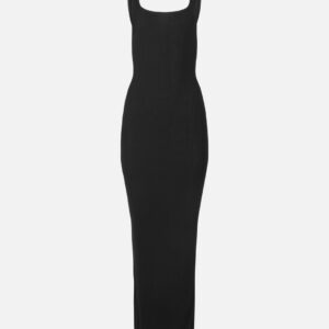 Square Neck Knit Midi