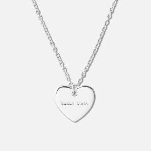 Sterling Silver Heart Tag Necklace Sterling Silver Heart Tag Necklace