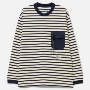 Stripe Pocket Long Sleeves T-Shirt