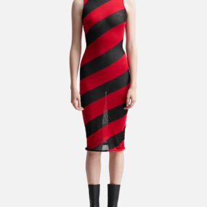 STRIPED KNIT DRESS