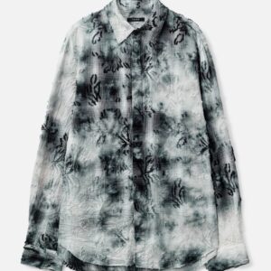 Tie-Dye Check Regular Shirt