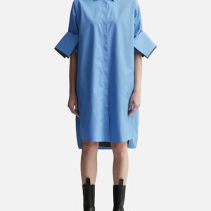 TURN-UP SHIRT DRESS