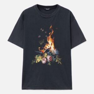 Undercover x Emma Bennett Burning Flower Short Sleeve T-shirt
