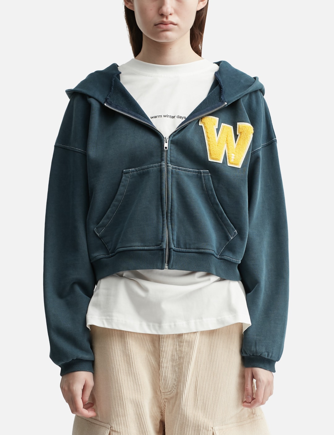 Varsity Zip Up Hoodie