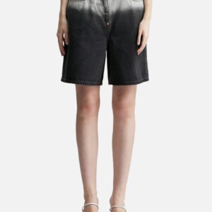 Washed Bermuda Denim Pants