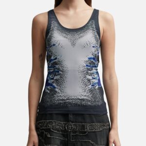 Whisker Print Tank Top