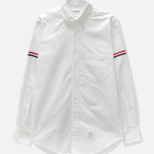 White Oxford Striped Grosgrain Armband Classic Shirt White Oxford Striped Grosgrain Armband Classic Shirt