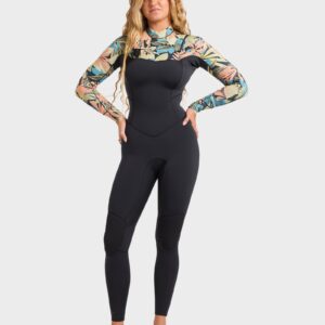 Womens 3/2Mm Salty Dayz Chest Zip Wetsuit