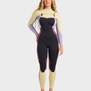 Womens 3/2mm Synergy Natural Chest Zip Steamer Wetsuit Womens 3/2mm Synergy Natural Chest Zip Steamer Wetsuit
