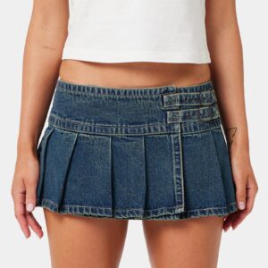 Womens A Brand x Rip Curl 99 PLT Denim Skirt