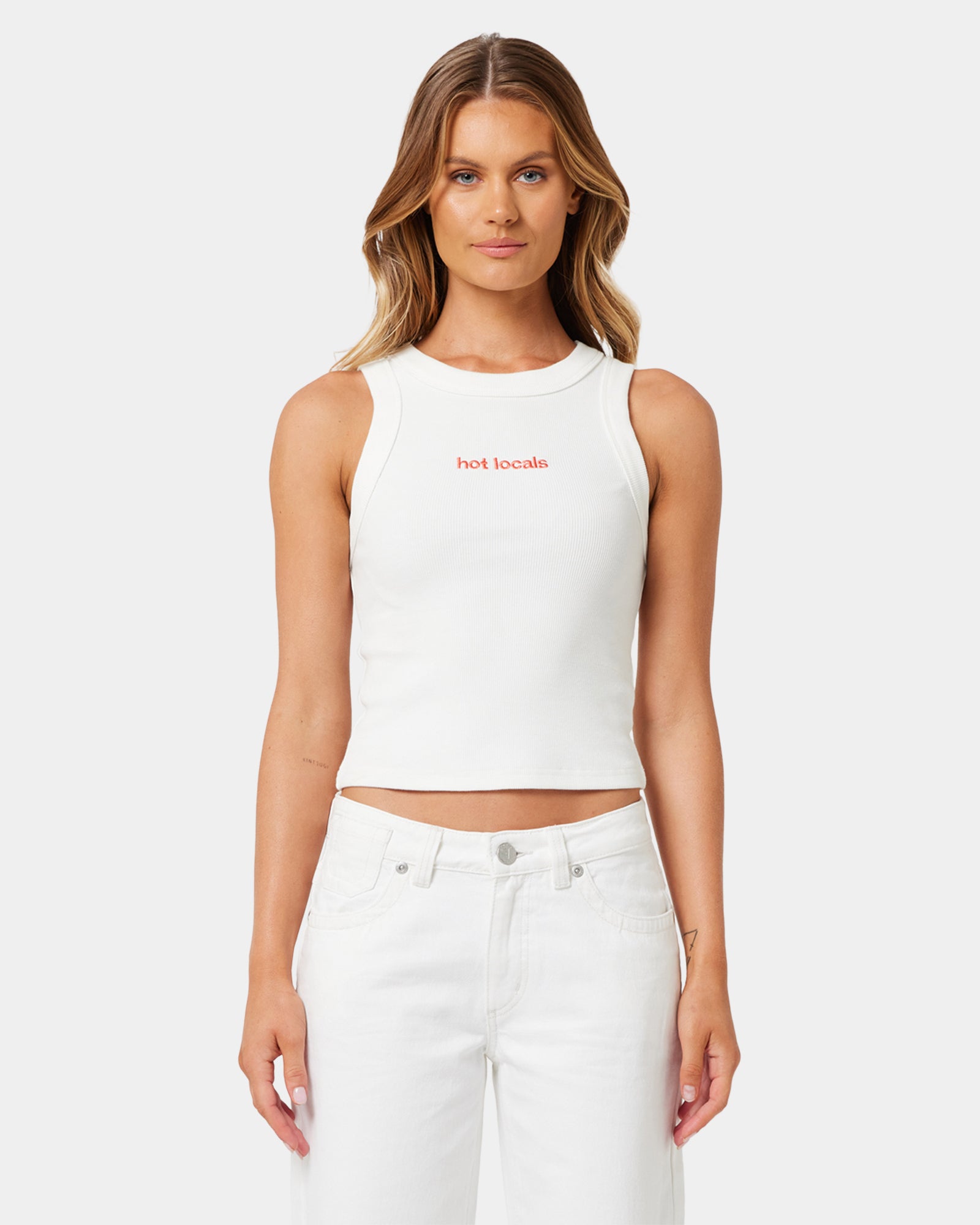 Womens A Brand x Rip Curl Rib Tank Top