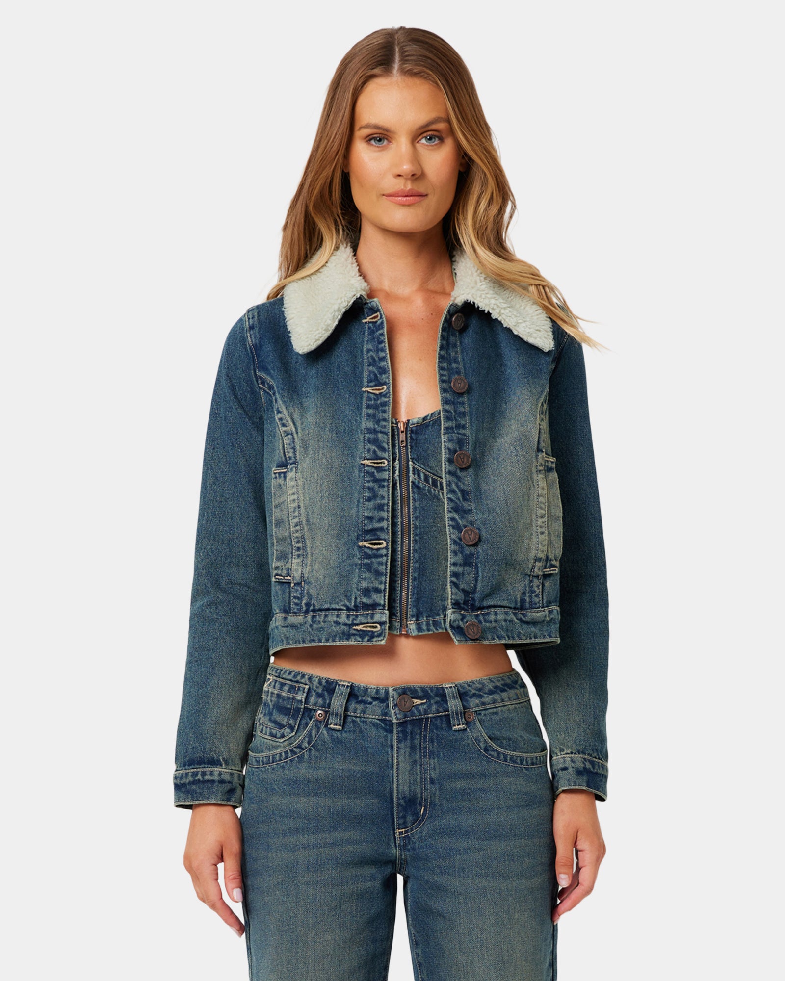 Womens A Brand x Rip Curl Sherpa Jacket Zola