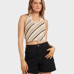 Womens All Out Sweater Halter Top