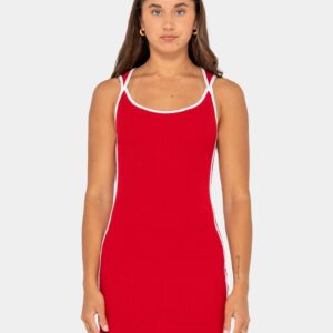 Womens Ashley Ribbed Mini Dress