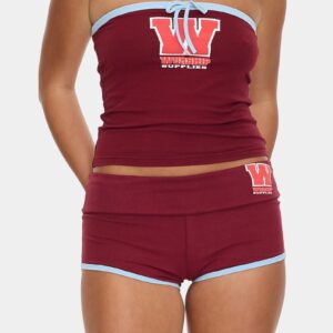 Womens belter Booty Elastic Waist Shorts