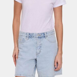 Womens Billie Low Rise Baggy Embro Denim Shorts Womens Billie Low Rise Baggy Embro Denim Shorts