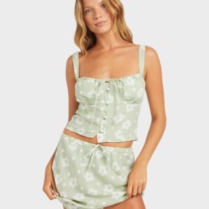 Womens Blossom Bias Mini Skirt