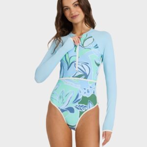 Womens Botanic Active Long Sleeve One Piece Rash Vest