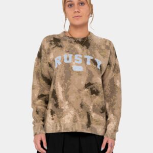 Womens Camoozy Knitted Crew Neck