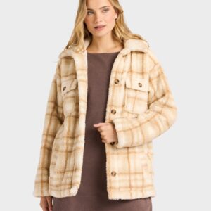 Womens Check Ya Button-through Jacket