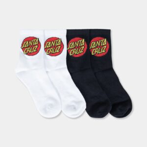Womens Classic Dot 4 Pack Ankle Socks