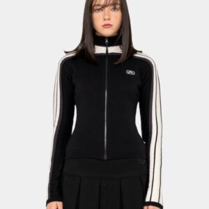 Womens Daddy GB Zip Through Skimmer Knit Jacket