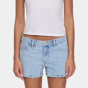 Womens Daria Low Rise Micro Denim Shorts Womens Daria Low Rise Micro Denim Shorts