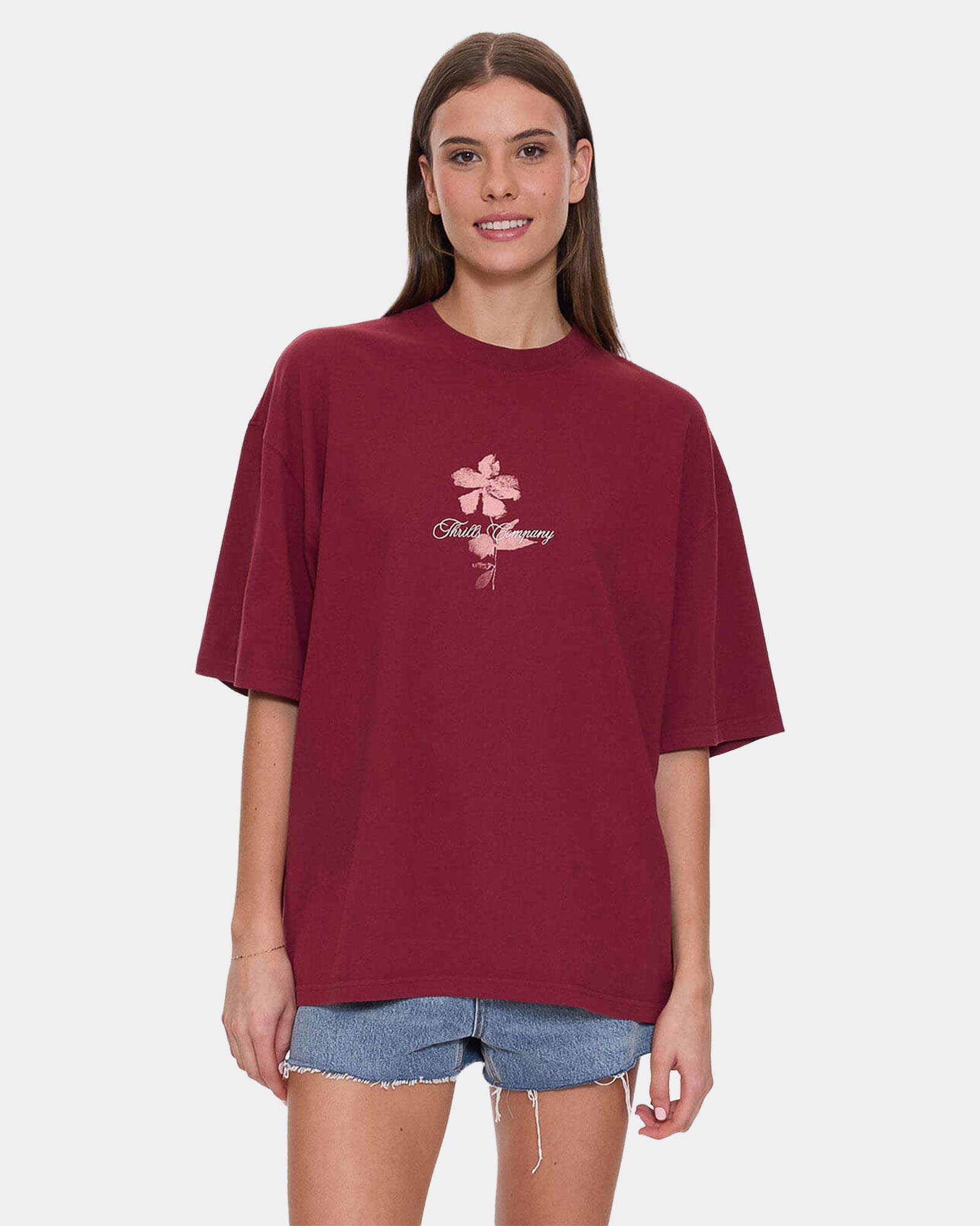 Womens Full Bloom Oversized T-Shirt